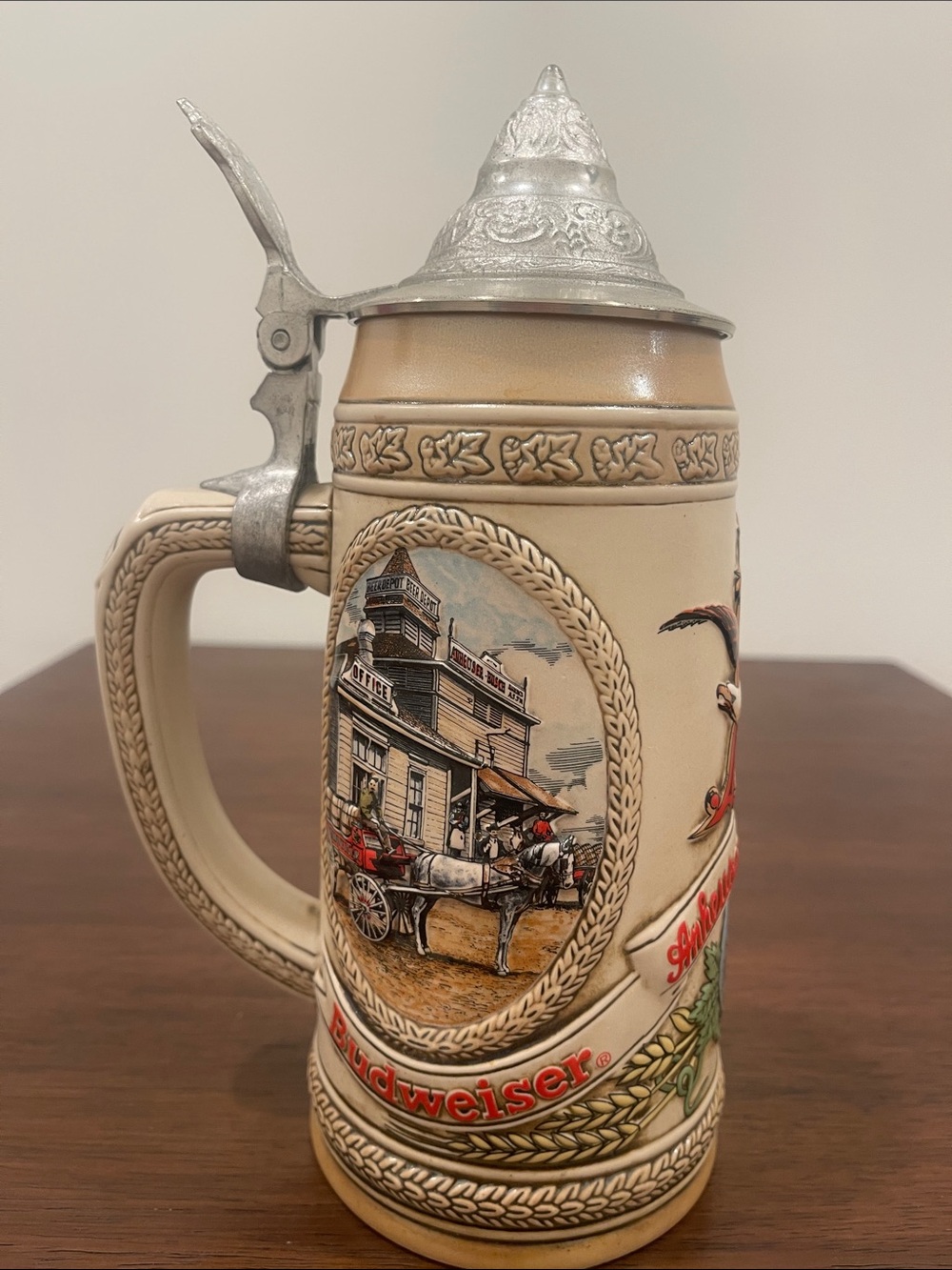 Vintage Anheuser-Busch “G” Series Lidded Stein 1985 - Picture 4 of 7